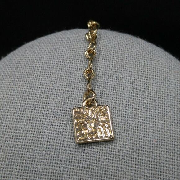 ANNE KLEIN Necklace Gold Tone Metal Mesh Chain, Silver Charms, 19 Inches - Picture 8 of 11